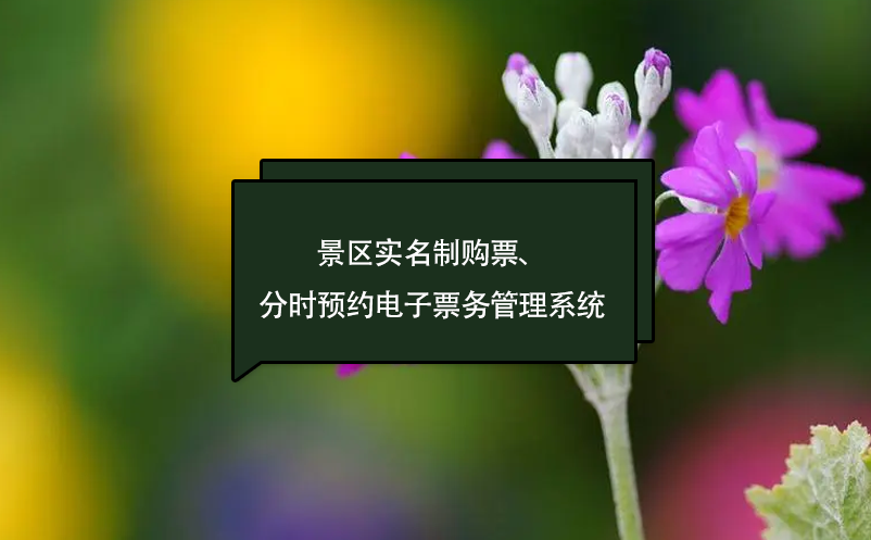 景區(qū)實(shí)名制購票、分時(shí)預(yù)約訂票電子票務(wù)管理系統(tǒng)