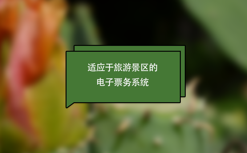 適應于旅游景區(qū)的電子票務系統