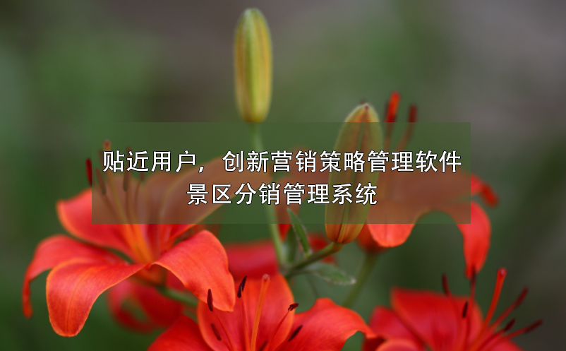 貼近用戶，創(chuàng)新營銷策略管理軟件---景區(qū)分銷管理系統(tǒng)