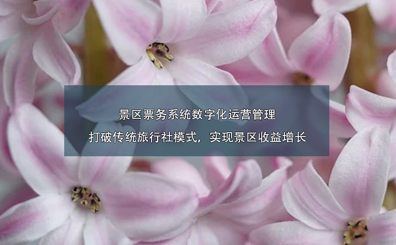 景區(qū)票務系統(tǒng)數(shù)字化運營管理：打破傳統(tǒng)旅行社模式，實現(xiàn)景區(qū)收益增長