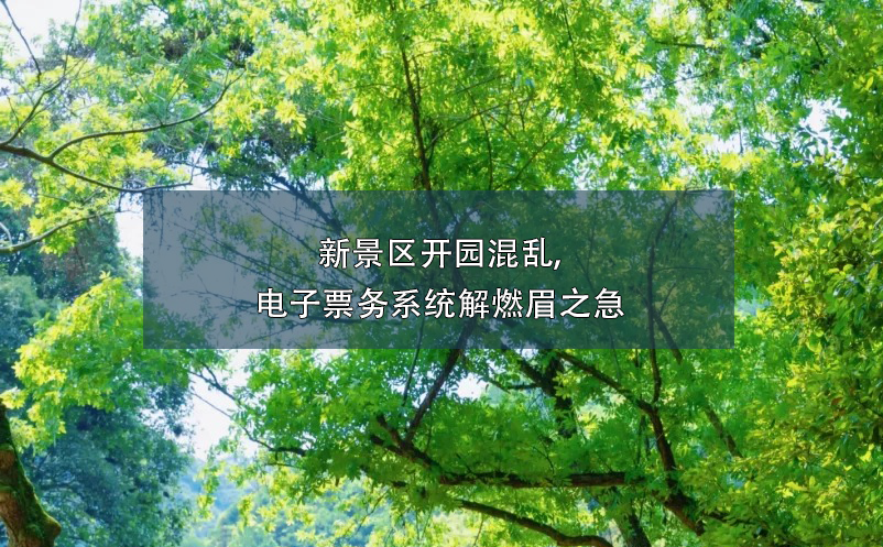 新景區(qū)開(kāi)園混亂,電子票務(wù)系統(tǒng)解燃眉之急