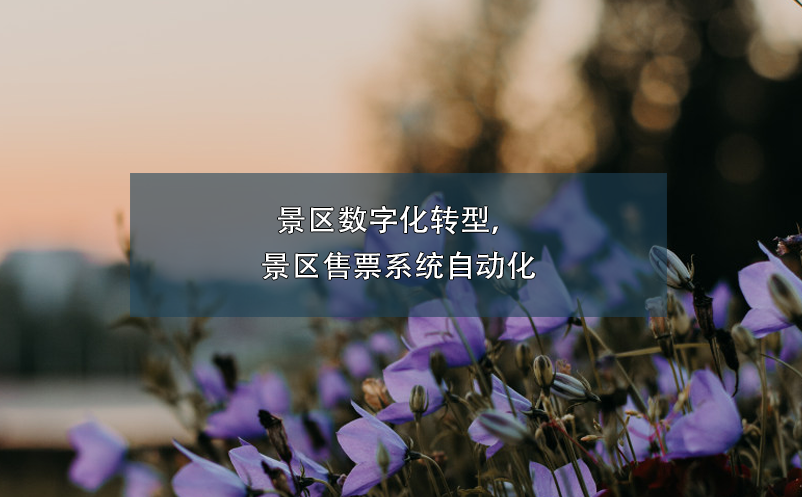 景區(qū)數(shù)字化轉(zhuǎn)型，景區(qū)售票系統(tǒng)自動化